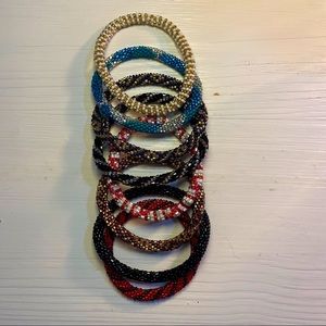 Beaded bracelet lot